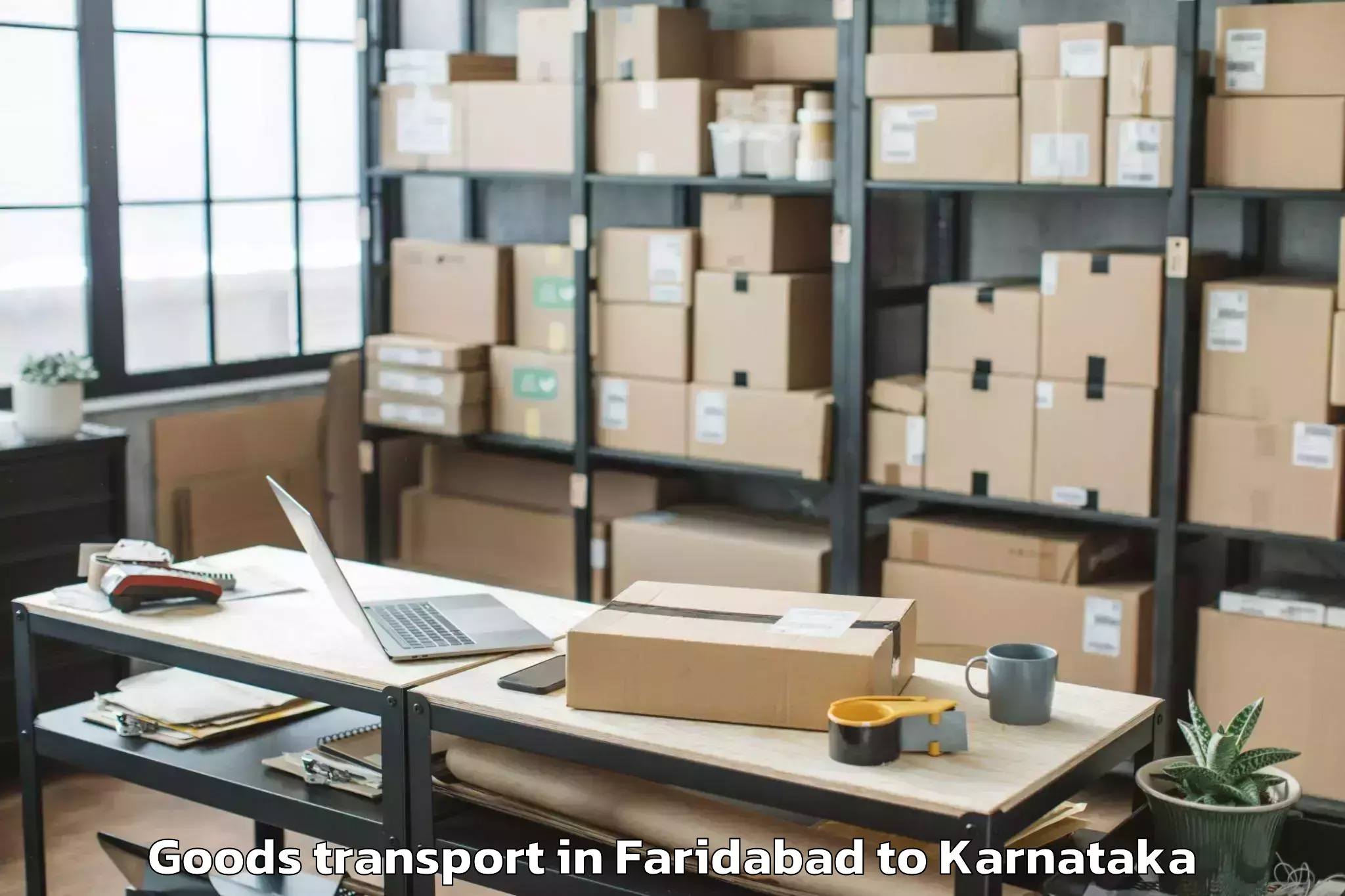 Expert Faridabad to Mahalingpur Goods Transport